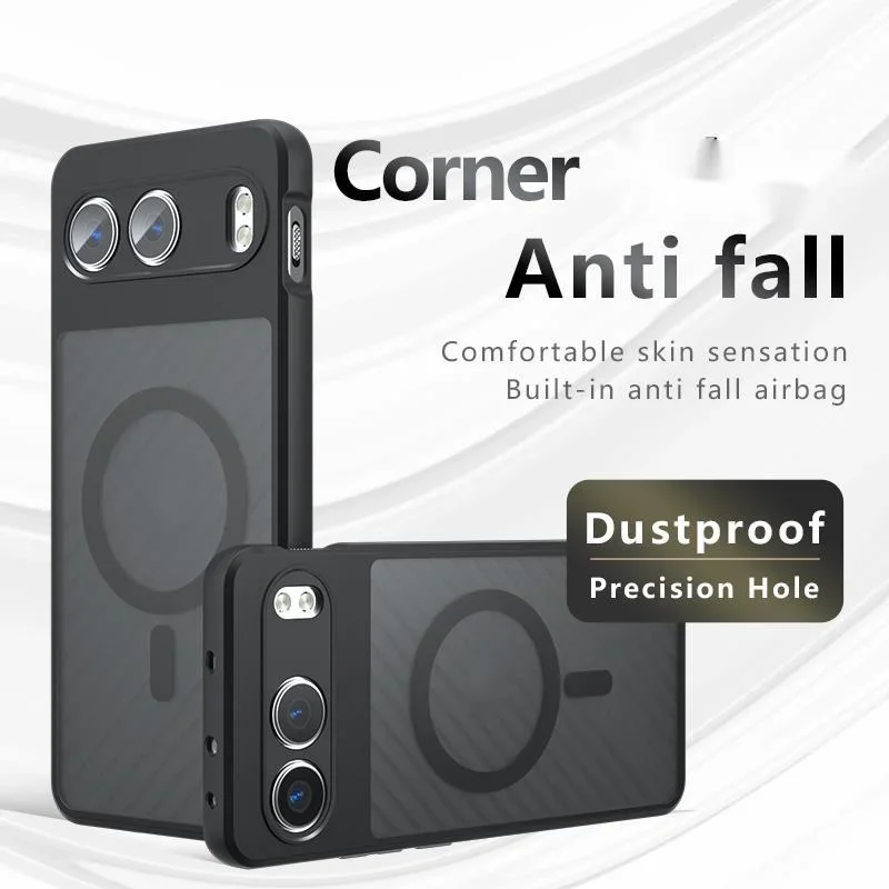 Magnetic Shockproof Matte Acrylic Phone Case with Magsafe