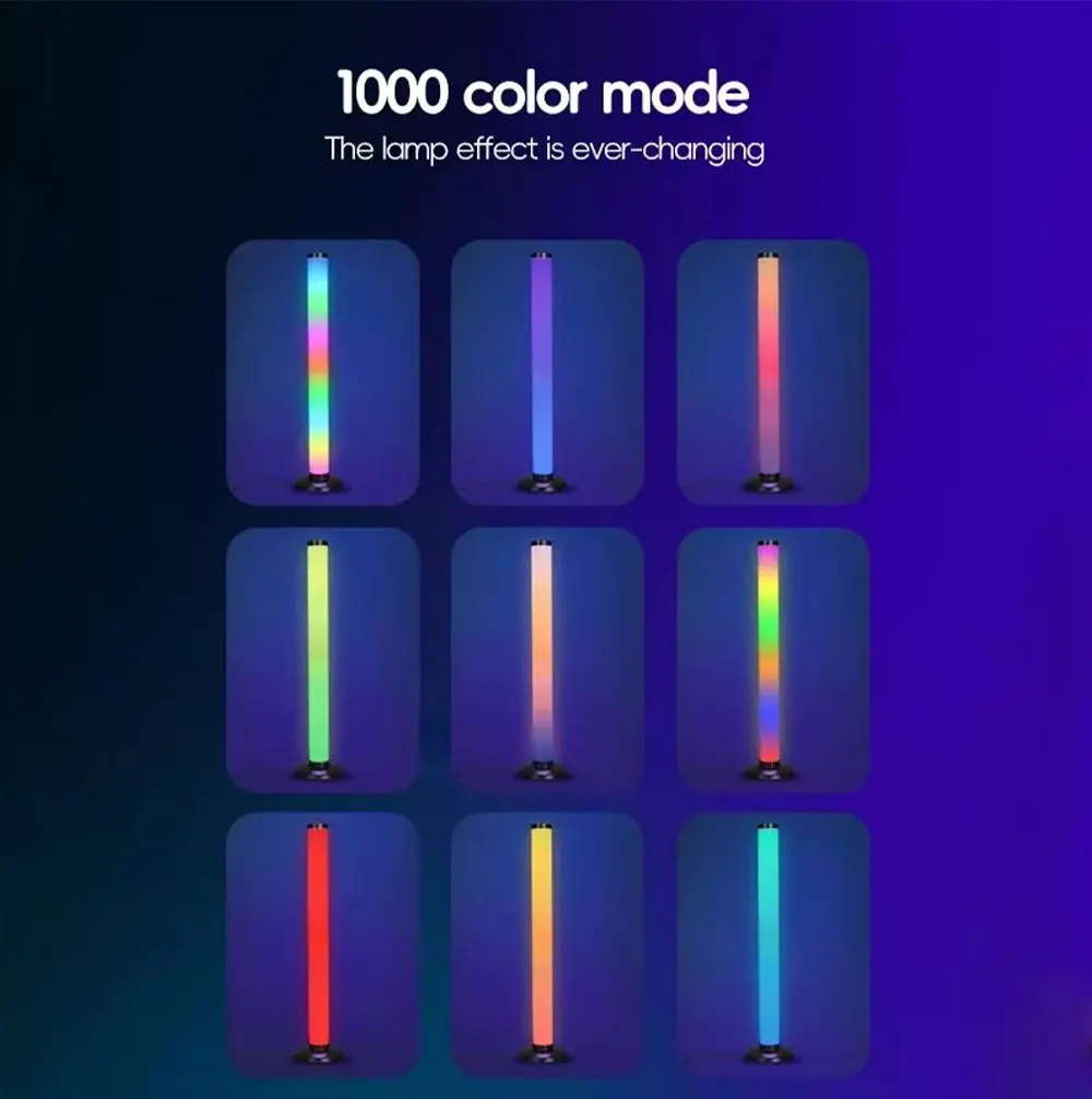 25CM Smart RGB LED Ambient Light Bar USB Powered – Bluetooth App Control, Sound Activated Music Sync Lighting for Gaming PC, Desktop & Party