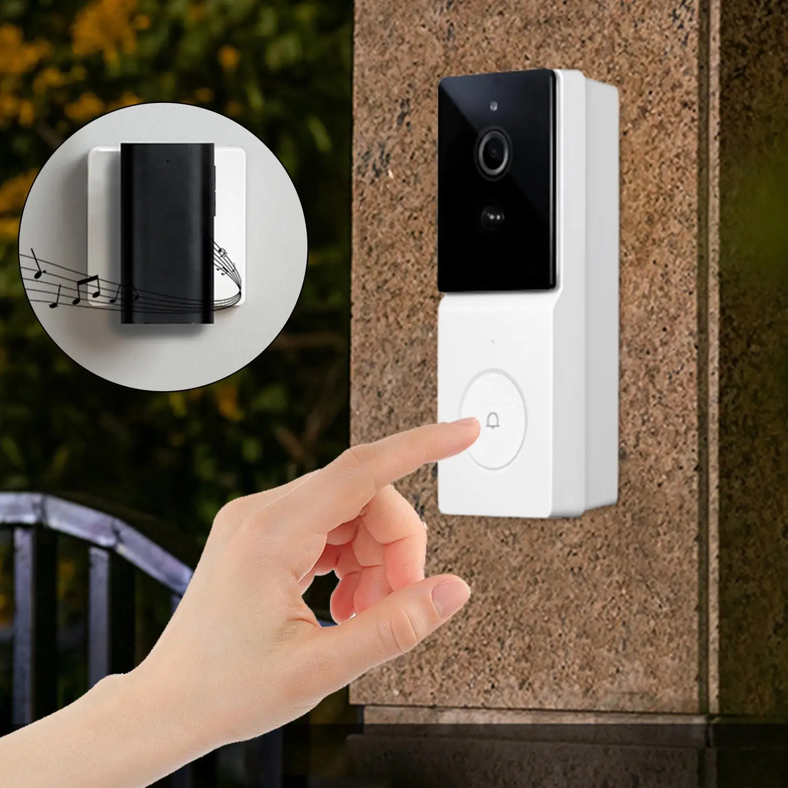 

Wireless Door Bell WiFi Camera Motion Detection night vision
