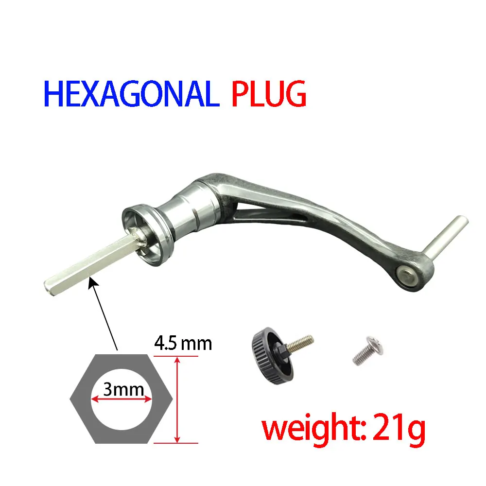 Ersatzgriff für Angelrollen ohne Knopf, leicht, robust, aus Carbon, mit quadratischem Stecker, passend für SHIMANO/DAIWA/KASTKING. – Detail 7