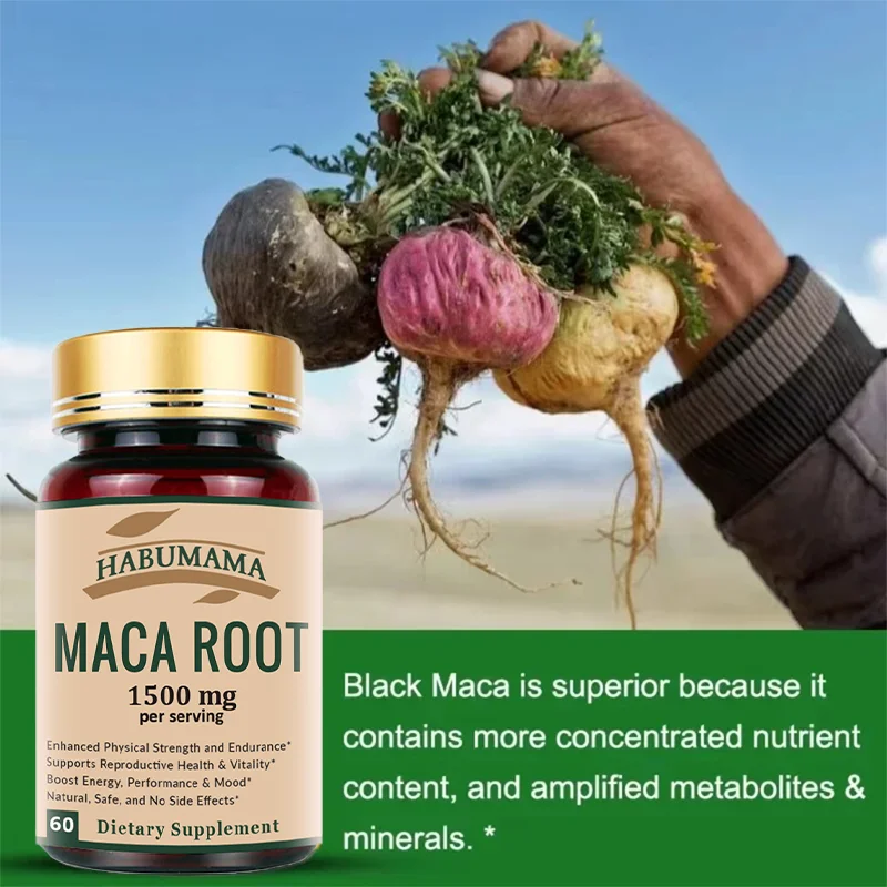 Natural Maca Root Supplements Men's Energizer Stamina Booster