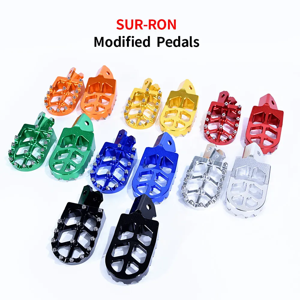 Silver Foot Pegs Footpegs Footrest Pedal for Sur-Ron Ultra Bee Electric