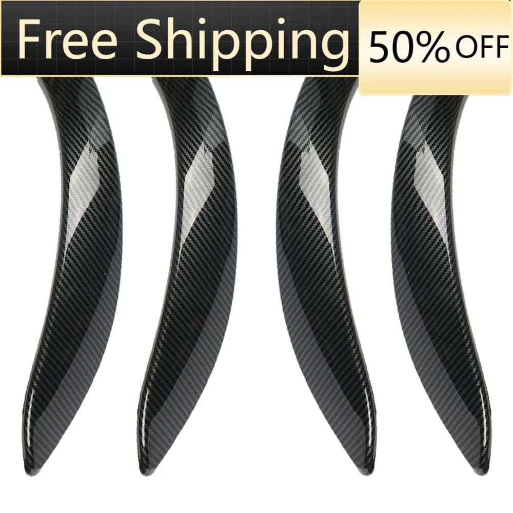 

Inner Door Panel Handle For BMW F30 F32 Auto parts Inside and Outside Carbon Fiber Color Handle Pull Trim Cover Car Accessories