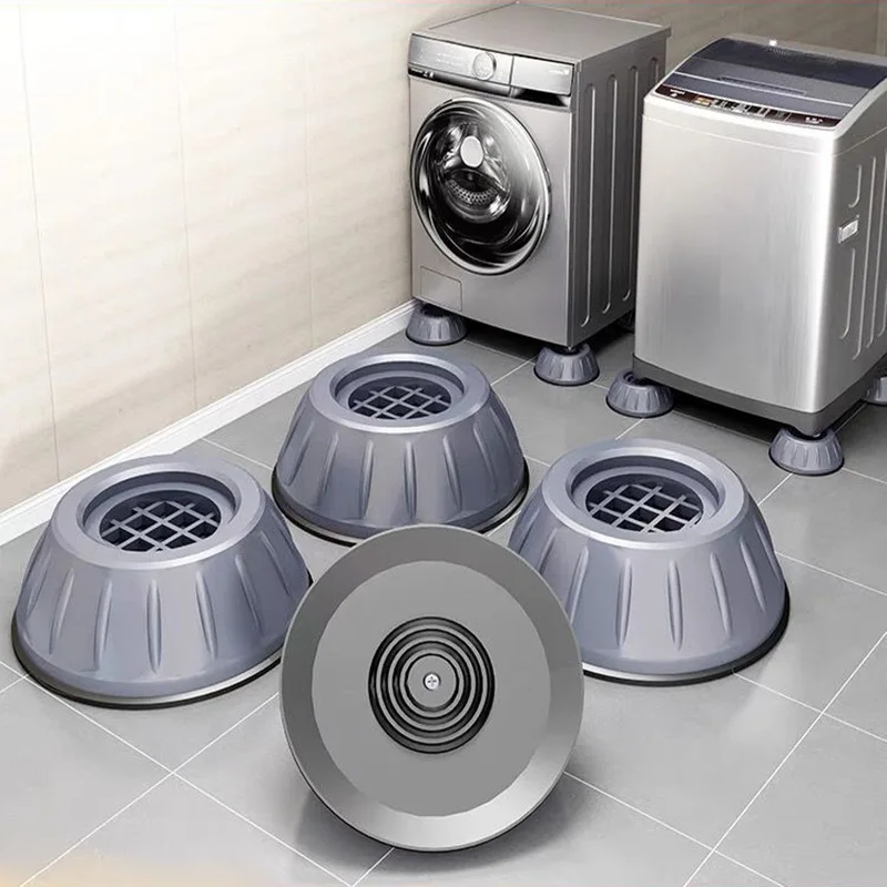 4PcsUniversalAntiVibrationPadsWashingMachineRubberFeetMatAnti