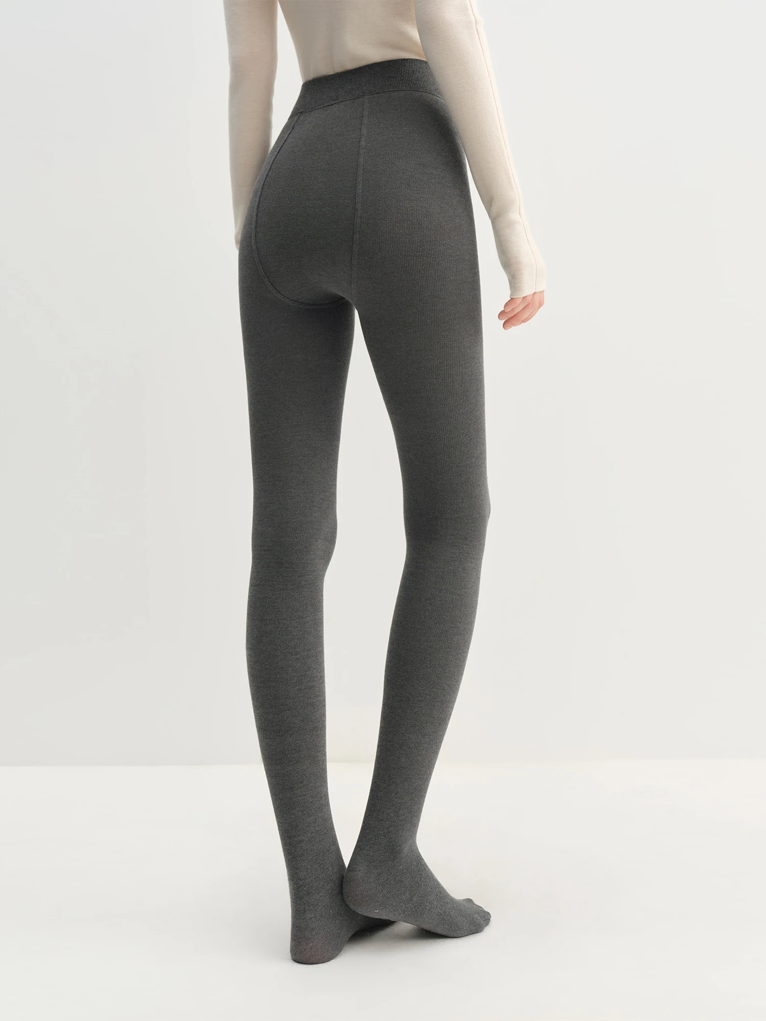 Women's Compression Tights – Slimming Thermal Opaque Mid-Calf Leggings for Winter Comfort