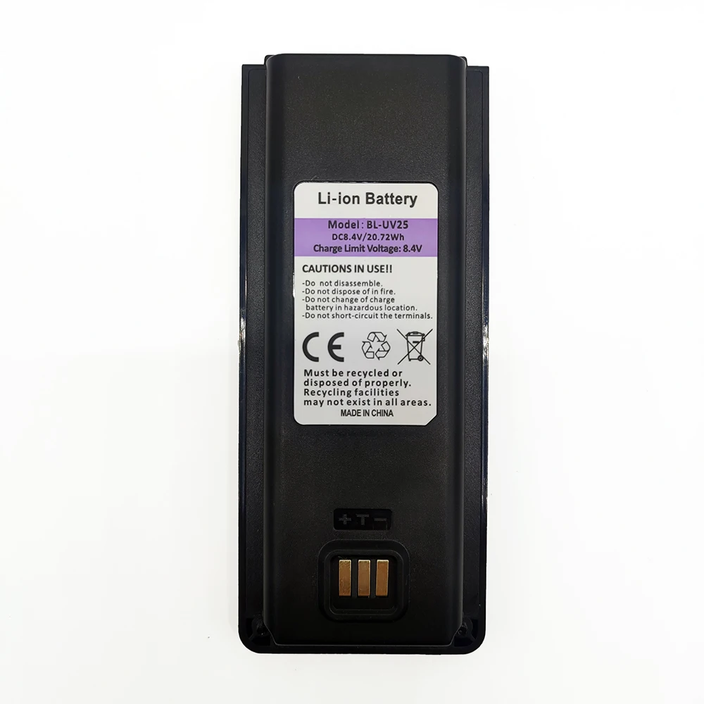 Baofeng-Uv-25 Batteria Walkie Talkie, Radioamatori, Alta Capacità, Batteria Agli Ioni Di Litio, Carica Di Tipo C, Radio Bidirezionale, Upor, Walkie Ta