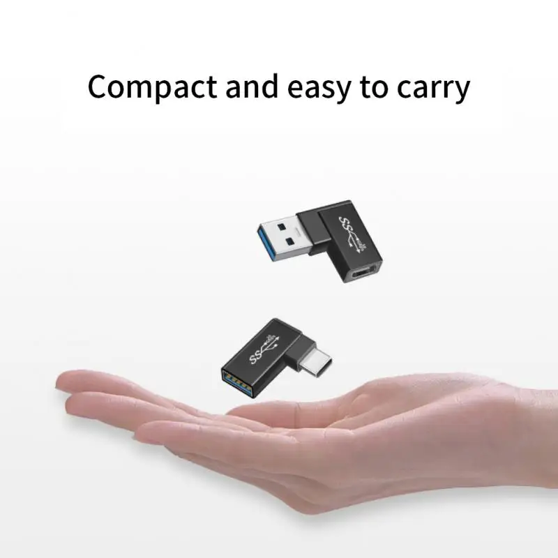 

OTG Connector USB 3.0 Type C Female to USB 3.0 Male OTG Adapter 10gbps Type C to USB 3.0 Converter 90 Degree Angle USB C Adapter