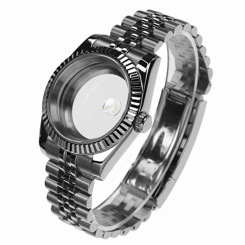 Watch Case 36mm 40mm Steel Watch Case For Nh35a Nh36 Movement