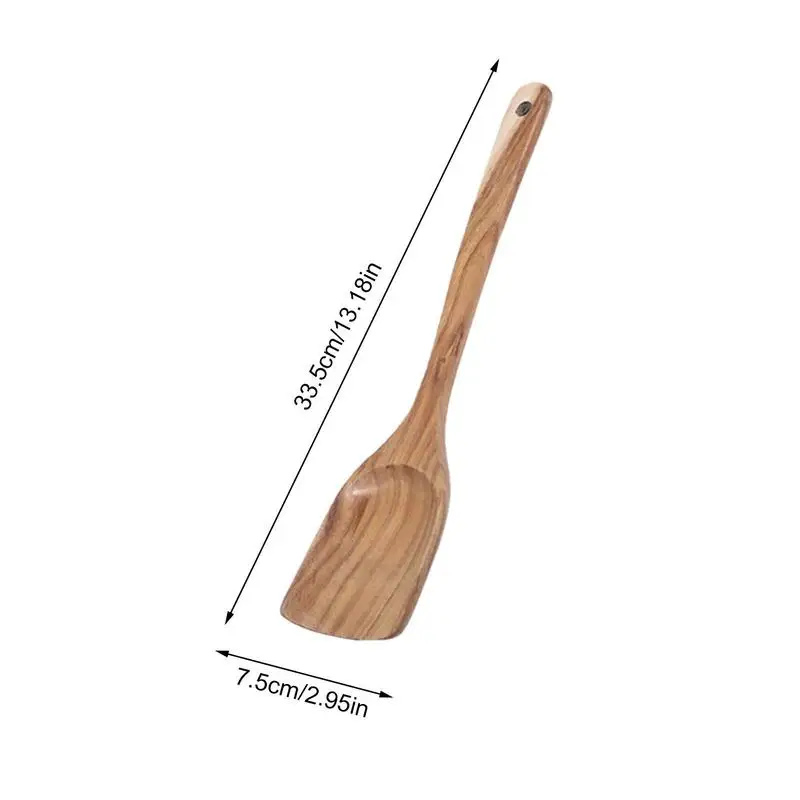 Wooden Utensils for Cooking durable teak type Wood Spatula Salad Fork daily use Cooking Spoons Serving Spoons kitchen cookware