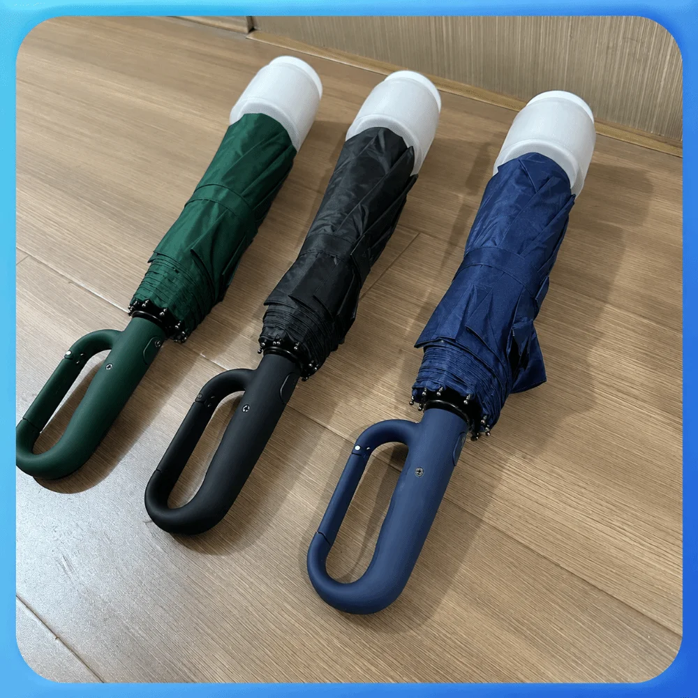 Premium Wind-Resistant Foldable Umbrella with Ergonomic Handle and UV Protection