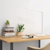 LED eye protection desk lamp touch switch white folding bedroom bedside study reading night light USB plug dimmable table lamp 2