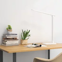 LED eye protection desk lamp touch switch white folding bedroom bedside study reading night light USB plug dimmable table lamp 2