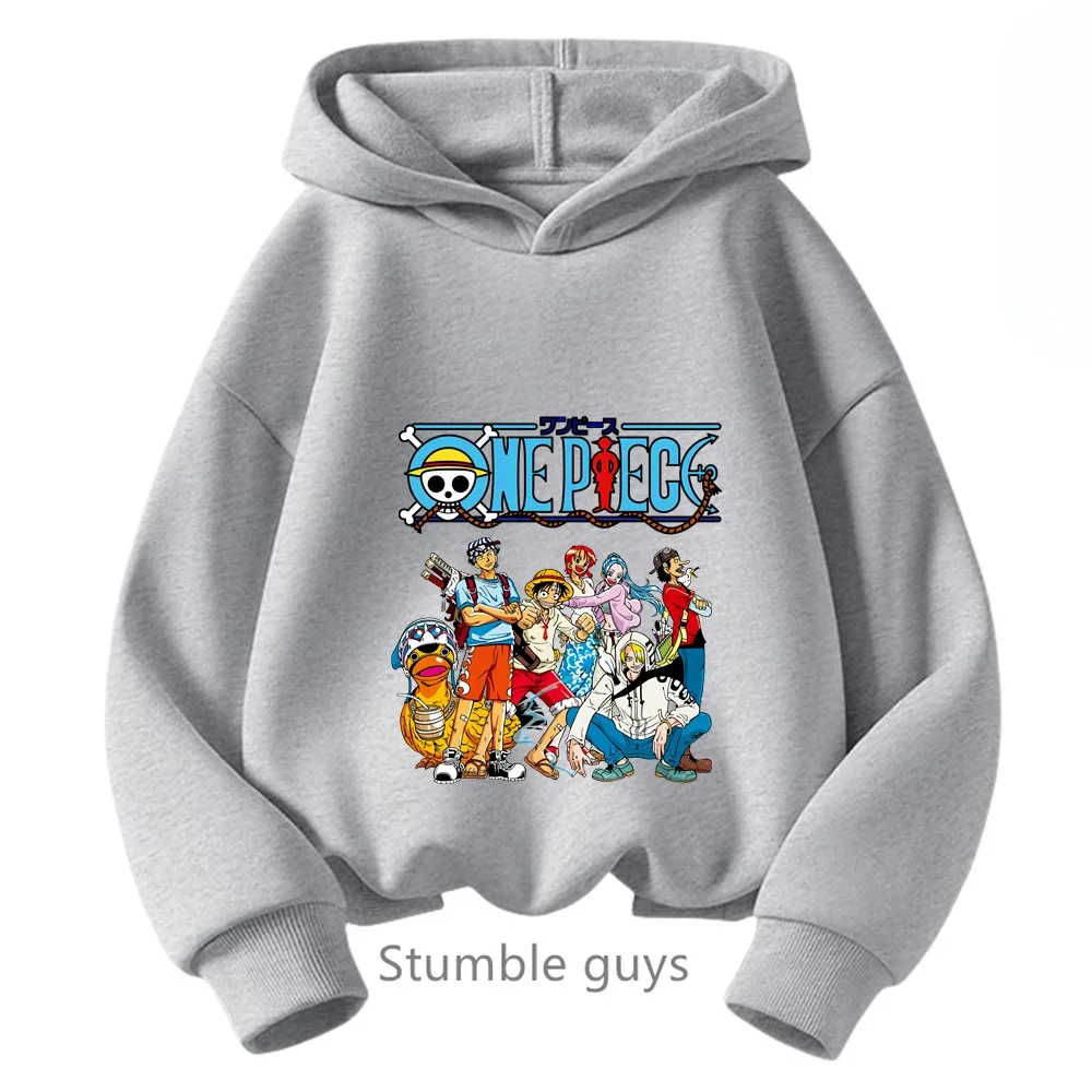thumbnail image 1 of Sudadera con capucha de Anime One Pieces, ropa para niños, ropa para primavera y otoño para niñas, sudadera con dibujos animados de Luffy Zoro, traje para adolescentes, camisetas con capucha de Sonic, 1 of 5
