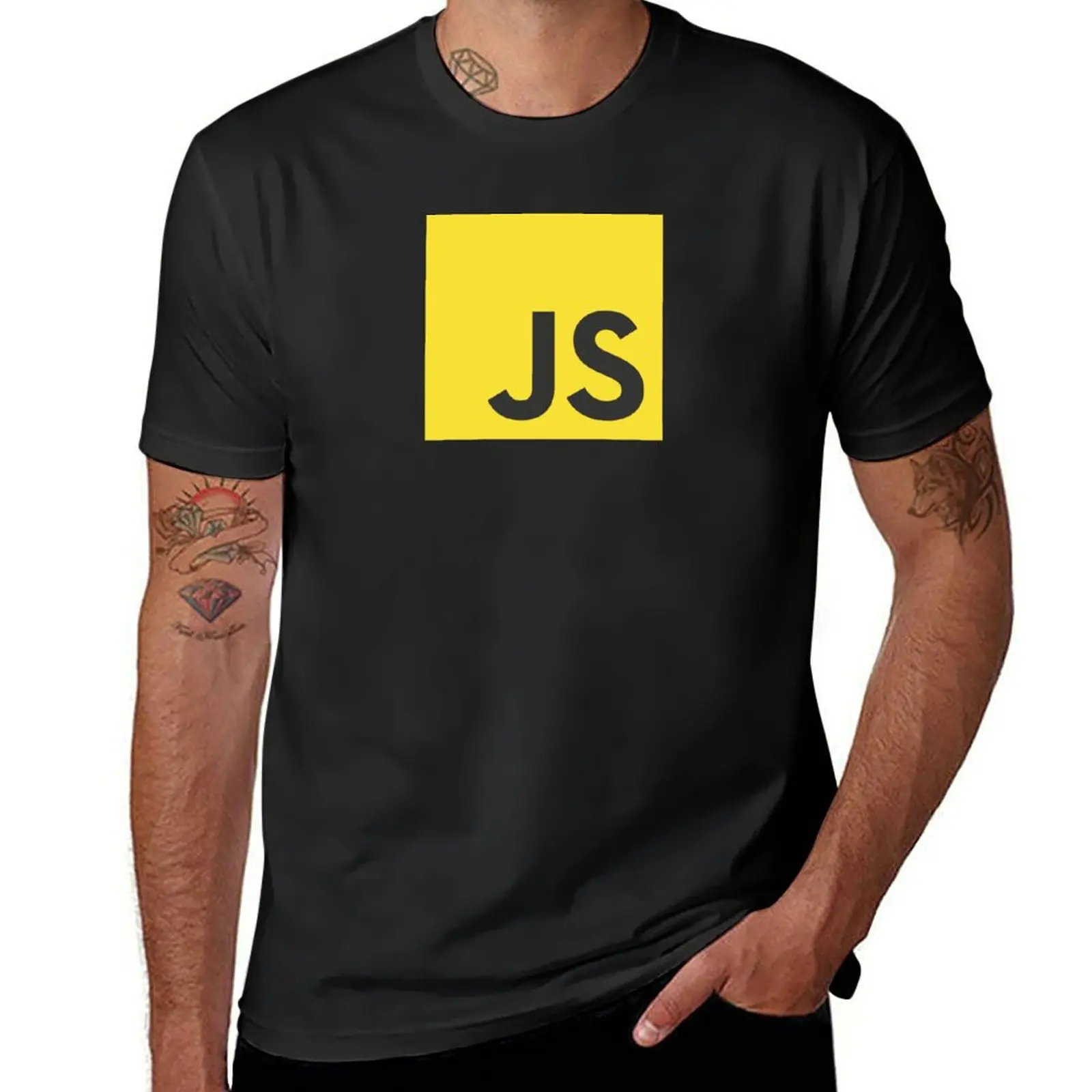 

New JavaScript T-Shirt summer clothes blank t shirts graphic t shirts custom t shirts design your own Men's t shirts