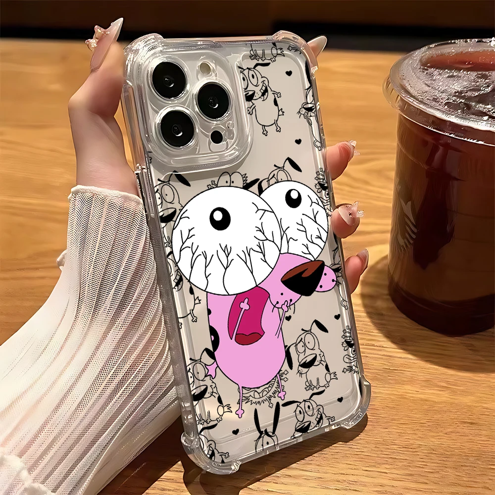 Cartoon Courage the Cowardly Dog Phone Case - Fun and Protective Design