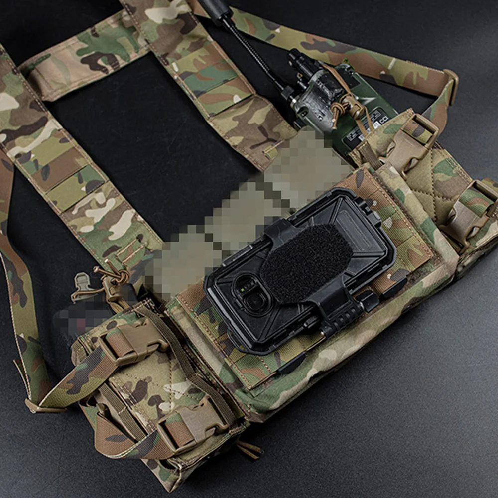 Full Tactical MOLLE Front Flap Micro Fight Chassis Hanging Panel