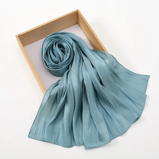 Nouveau Premium Shimmer soie Hijab écharpe femmes luxe Medine soie voile musulman femmes Hijab brillant châle islamique Turban Haedscarf enveloppes