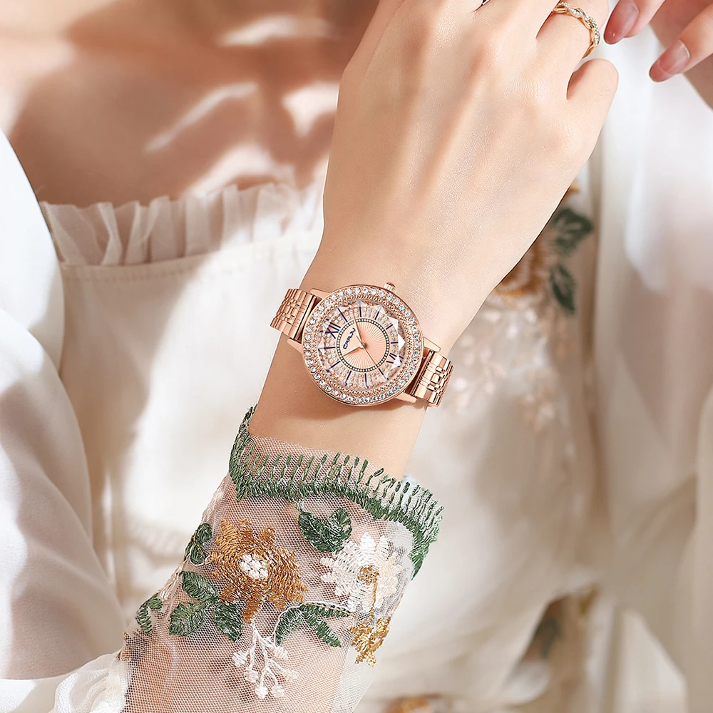 Buy SOLLEN Square Dial Watches For Women, Rose Gold Vintage Stylish Ladies Watches, 30M Waterproof & Stainless Steel Case, Casual & Dainty Wrist Watch For Women, Luxury Gift For Her At 8 thumbnail image