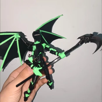 Modello giocattolo stampabile 3D Robot Angelo Demone BOSS Soldato Uomo Action Figure Giocattolo Robot di trasformazione mobile