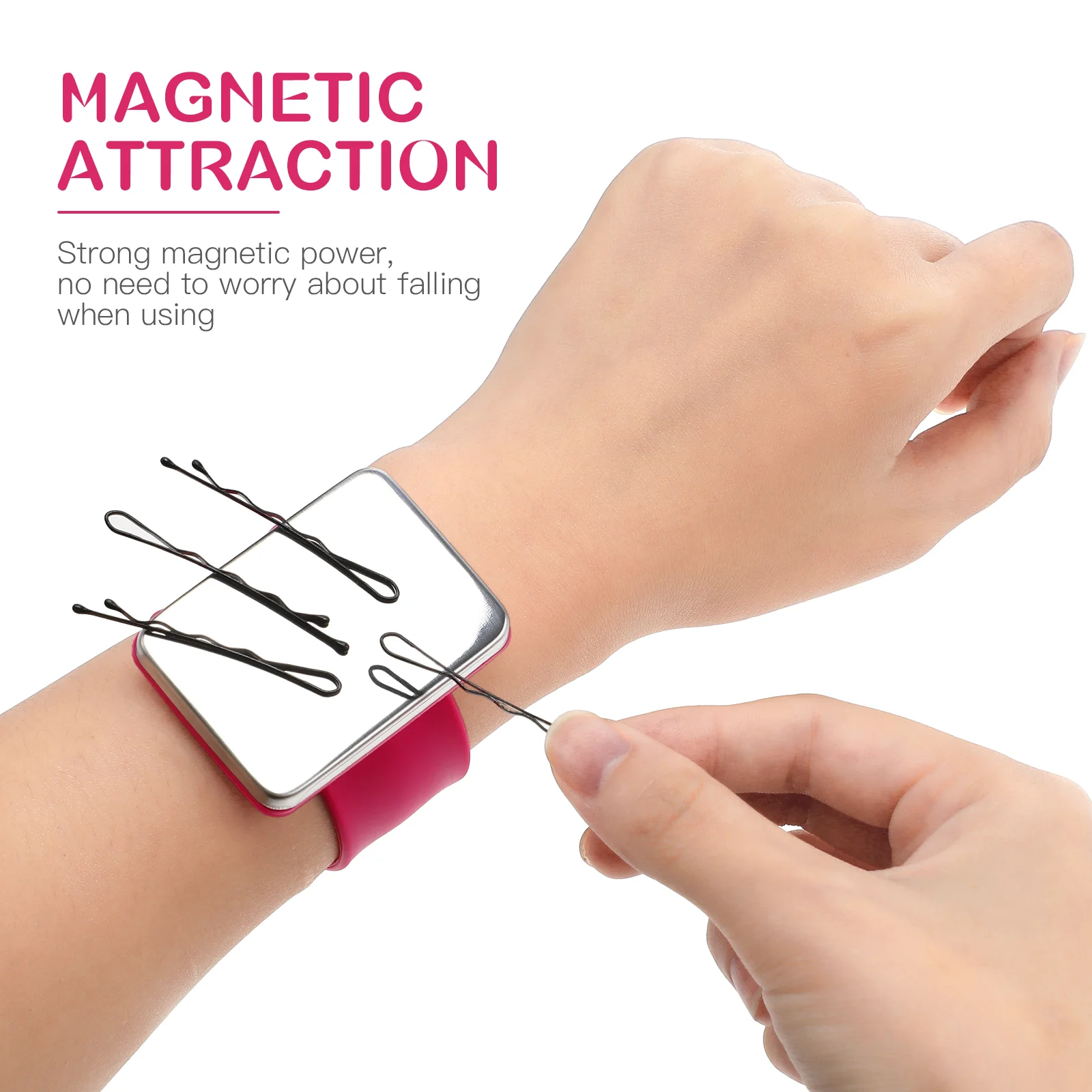 Bobby Pin Holder Magnet Bangles Bracelets Wrist Pin Holder Magnetic Bobby  Pin Holder Magnetic Mount Magnet Needle Needle Cushion