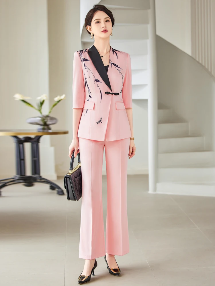 

AIyssa-Mid-Sleeve Suit, Pants, Elegant Temperament, Most Unique, Spring and Summer, 2024 New