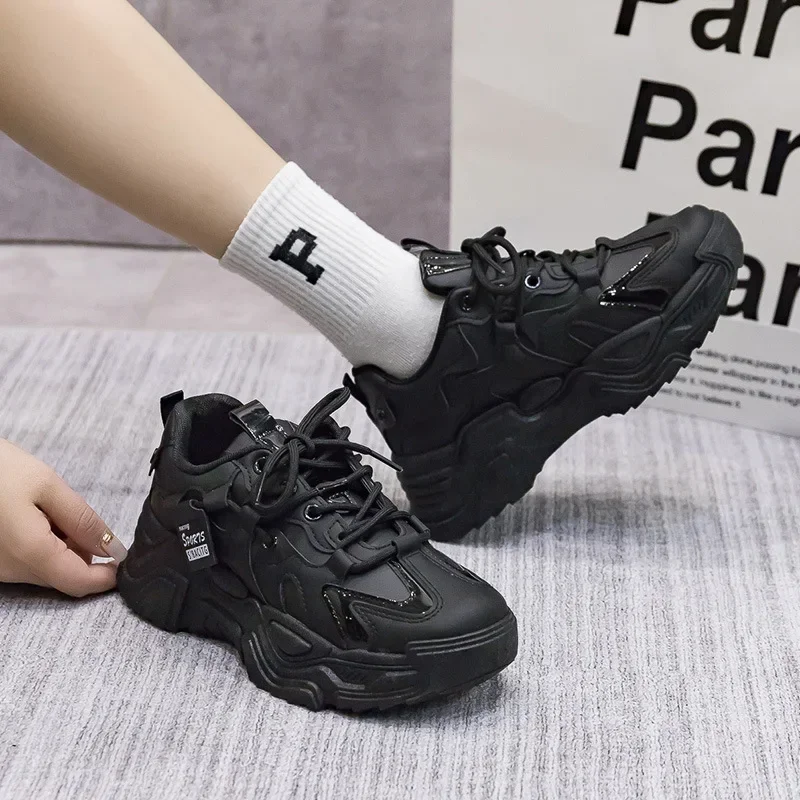 Women's Shoes Platform Autumn Leather 2023 New Versatile