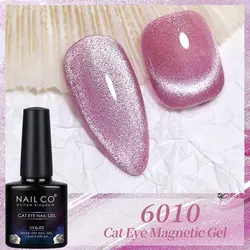 NAILCO Cat Eye Gel Nail Polish - 10ml Rainbow UV LED Varnish with Soak Off Lacquer Finish (6010)