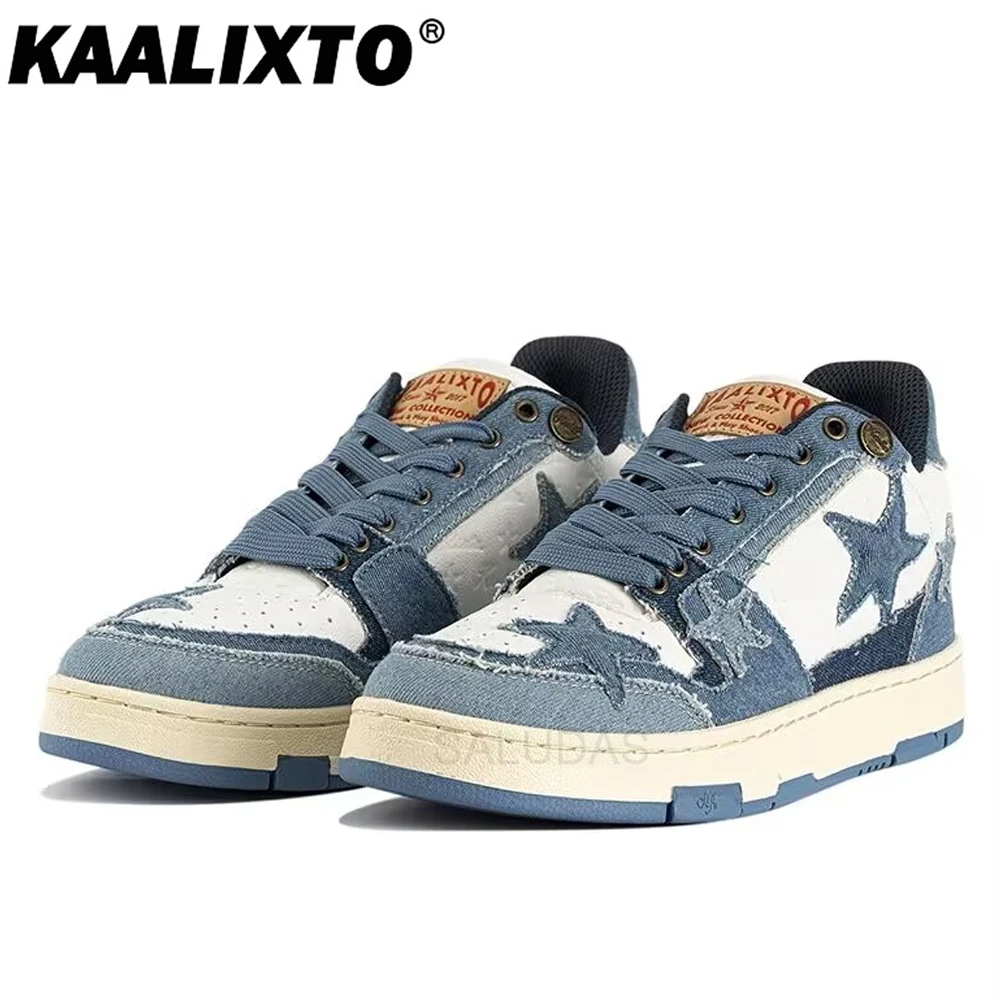 

KAALIXTO Y2k Star Shoes Hip-Hop Denim Canvas Street Shoes Fashion Classic Women Casual Shoe Sneakers Men Skateboard Sports Shoes