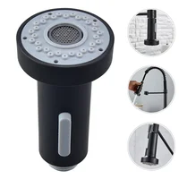 1pc Home Faucet Tap Sink Black Fixtures For Kitchen G1 / 2 ABS Plastic Nozzle Bubbler Pull Out Spray Head Faucet Kitchen 1