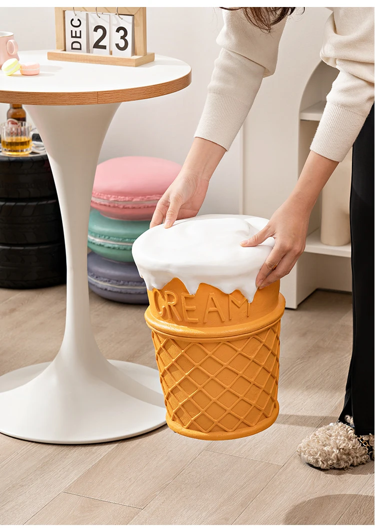 Hamburger Stool Nordic Modern Shoe Changing Stool Shoe Rack One