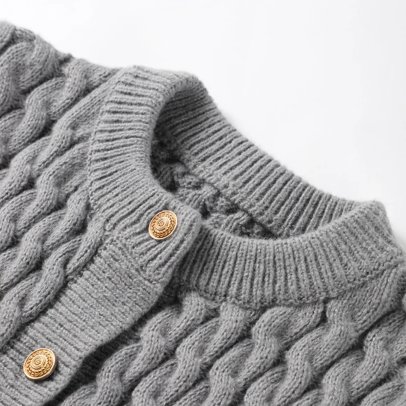 Knitted Single Breasted Cardigans Women Solid O-neck Short Sleeve Ribbed Sweaters Female Fashion New Slim Ladies Casual Top