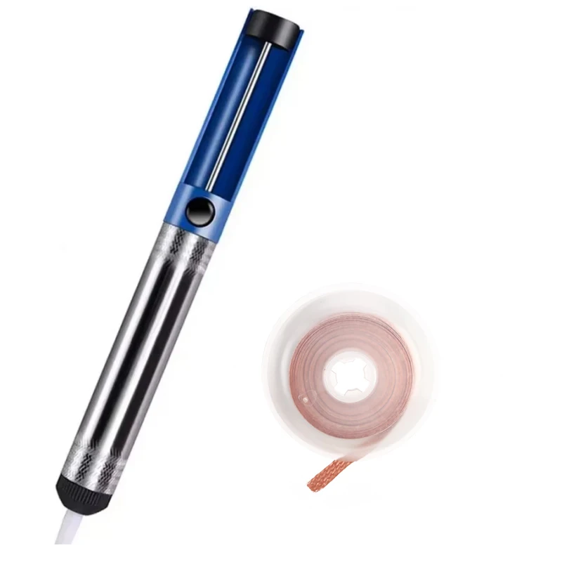 Fil à dessouder 1.5m x 2.5mm - Bleu - Forte aspiration et retour