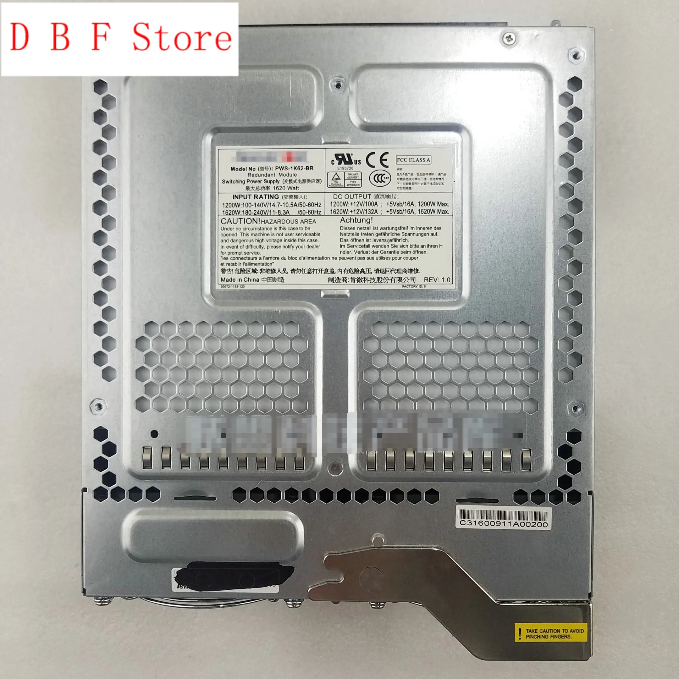 1620W 이중화 모듈 Supermicro PWS-1K62-BR 블레이드 기계 스위칭 전원 공급 장치