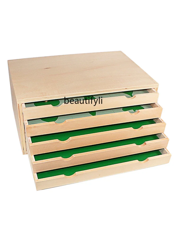 Wooden geometric shape cabinet board cabinet children's early education educational learning baby puzzle toys