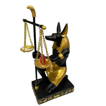 New Ancient Egyptian Statue Anubis Fair Balance Scale Judge Dog God Ornament Tourist Souvenir