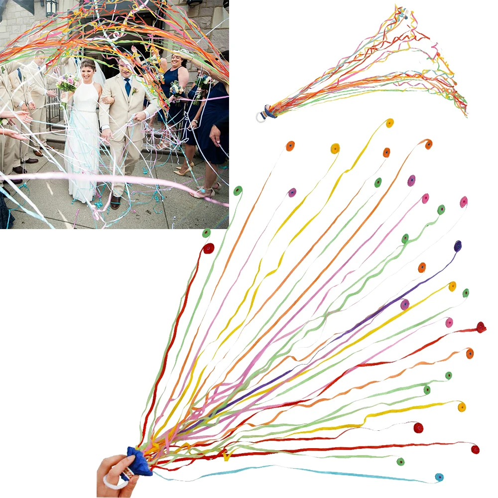 1pcs Hand Throw Confetti Poppers Throw Streamers Poppers for Wedding