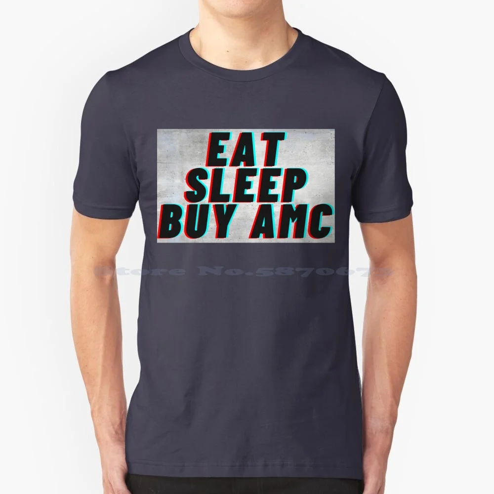 Eat Sleep Acquista Amc Collection T Shirt 100% Cotone Tee Amc Entertainment Theatres Cinema Apes Gorilla Monkey Gme Gamestop