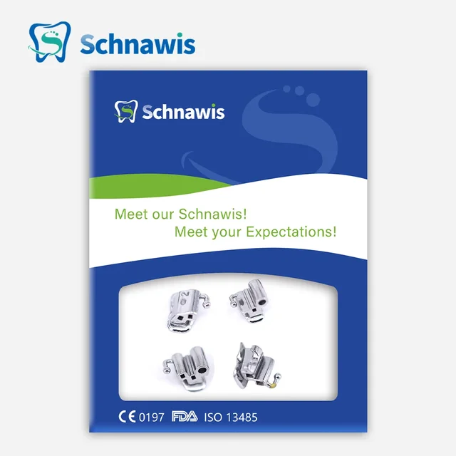 4Pcs/set Orthodontic Dental Buccal Tubes Bonding Bondable 1st Molar Convertible Single Double Triple Roth Tube Orthodontist Tool