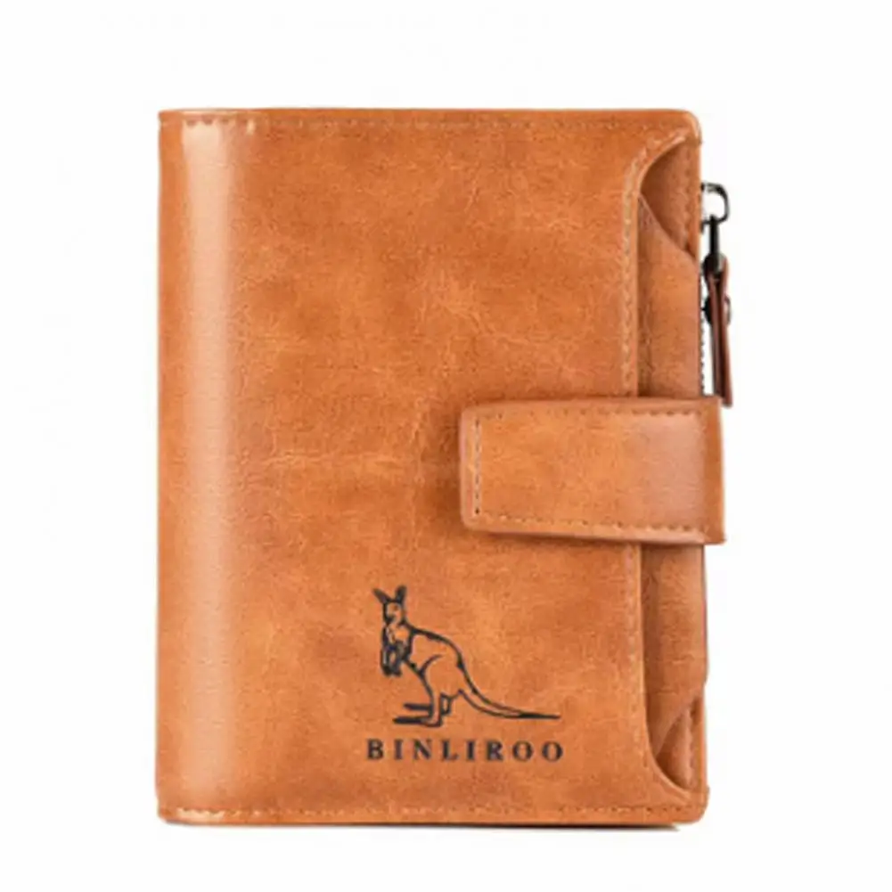 Men Wallet Card Slots Faux Leather Cash Holder Credit Card leather bifold wallet id credit card holder for Business