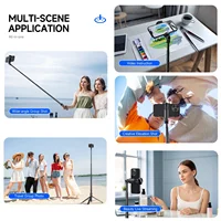 70" Auto Pop Open Tripod Selfie Stick for iPhone Phone Video Recording Vlogging Selfie Stick Tripod Stand with Bluetooth Remote - Image 5