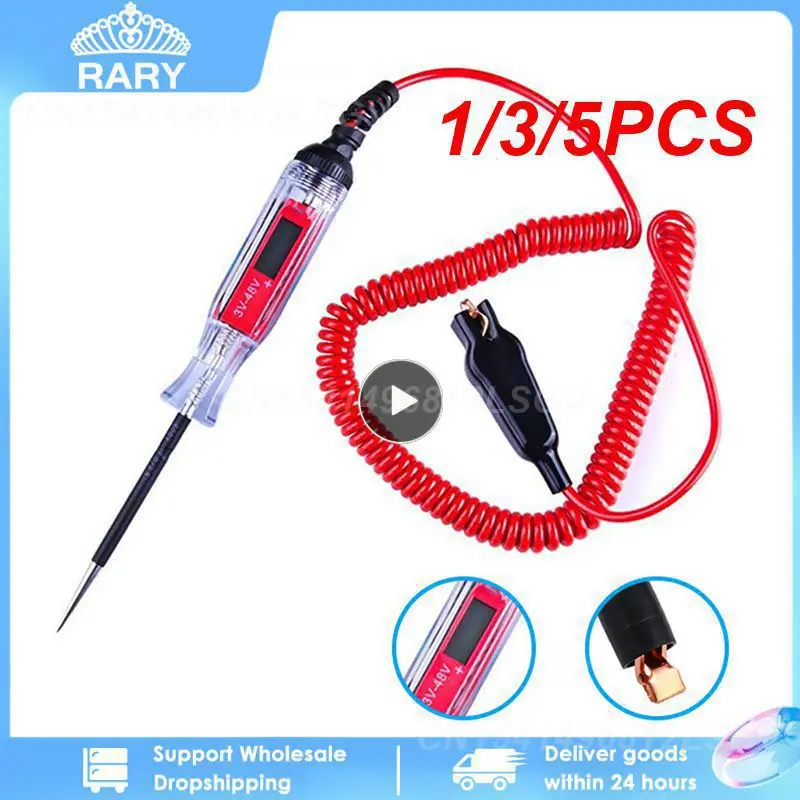 

1/3/5 шт. высококачественный тестер автомобильной цепи тестер напряжения грузовика цепь постоянного тока 6 в 12 В 24 В тестер автоматической цепи автомобильный диагностический зонд