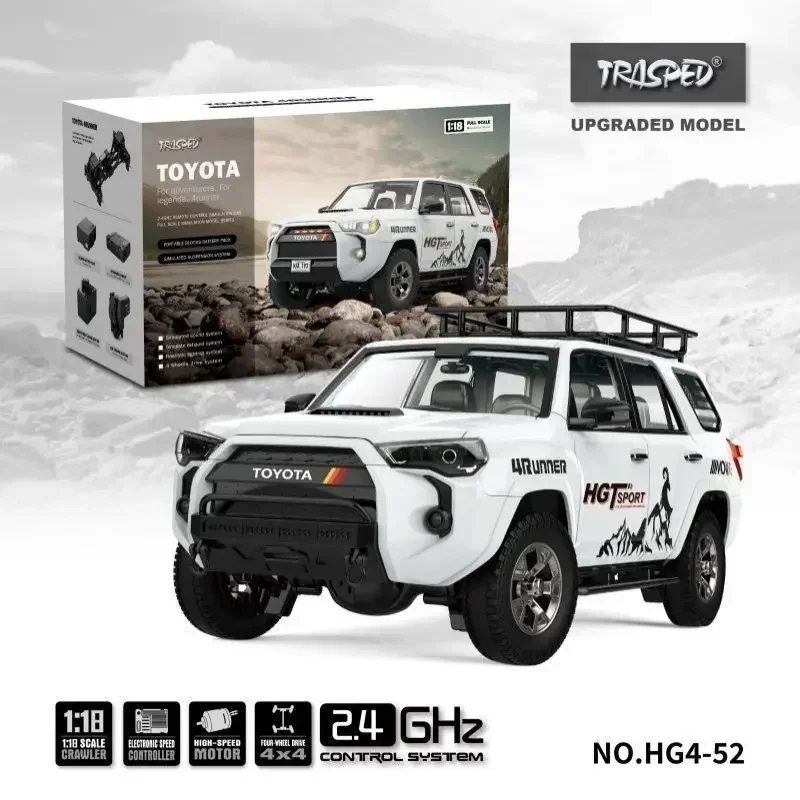 2024 Hg 4runner 1:18 High Simulation Electric Model 2.4g Remote Control Four-wheel Drive Vehicle Adult Kids Toy Birthday Gifts 3
