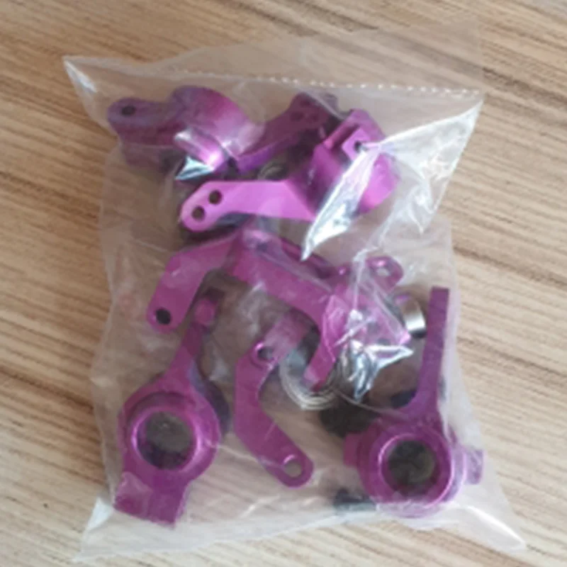 Qy-For 1/10 94123 94111 HSP Upgrade Parts 102010 102011 102012 02013 02014 02015 Ball Bearing Aluminum Alloy Steering Hub Mount