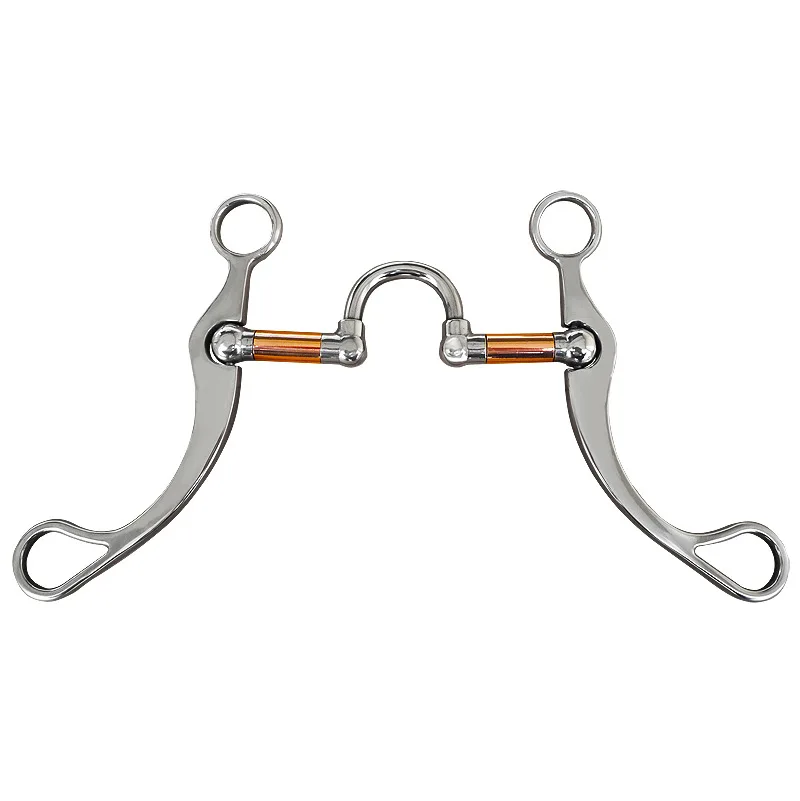 Stainless Steel Horse Snaffle Bite Training Horse Bit Equestrian Equipment Harness Supplies 5