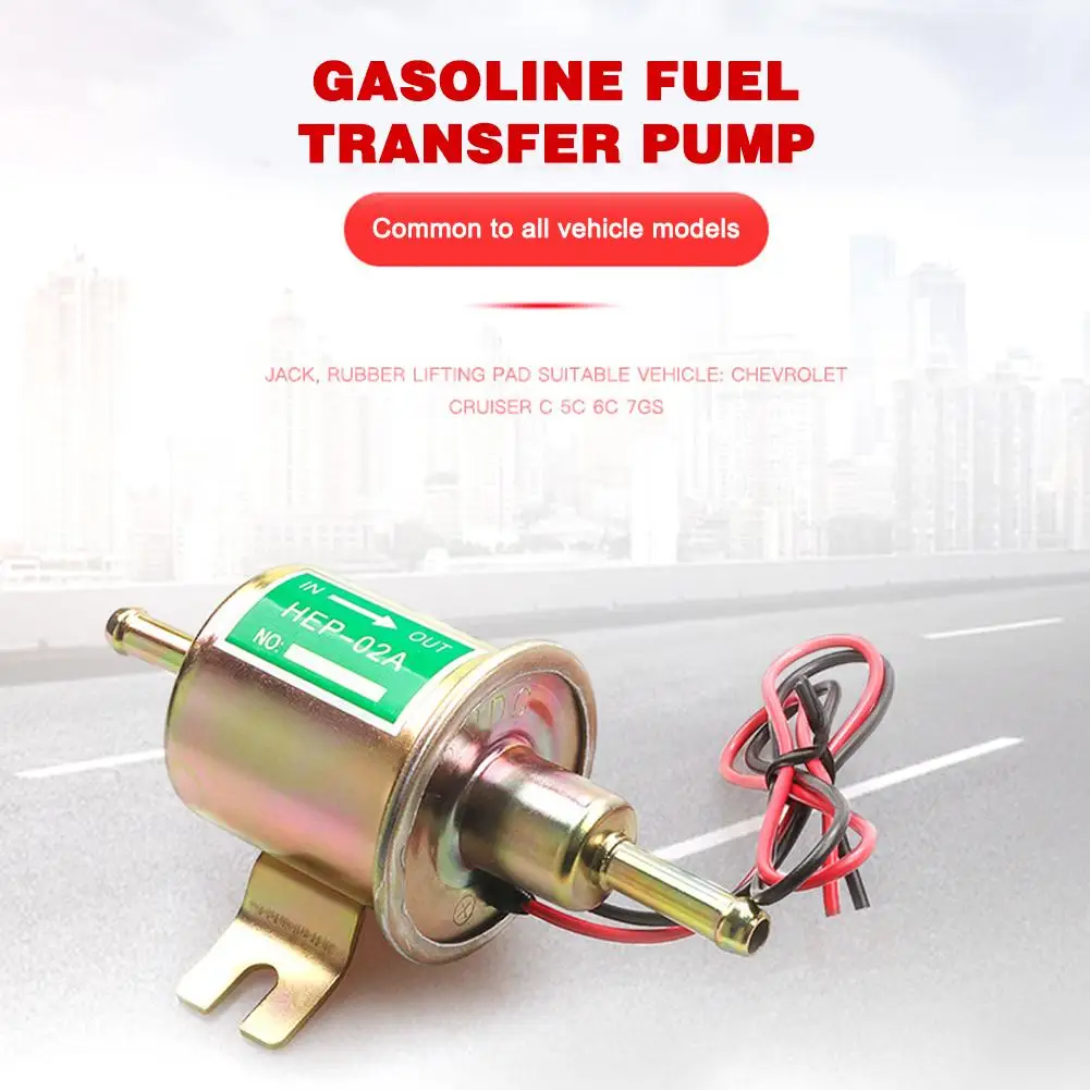 

12V Universal Fuel Pump HEP-02A Low Pressure Gas Diesel Carburetor Modification Accessaries 2.5-4psi Or Motorcycle Car Car R8C7