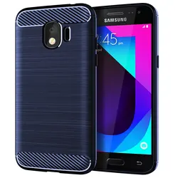 Premium Silicone Shockproof Matte Phone Case for Galaxy J2 Pro 2018 (Black)