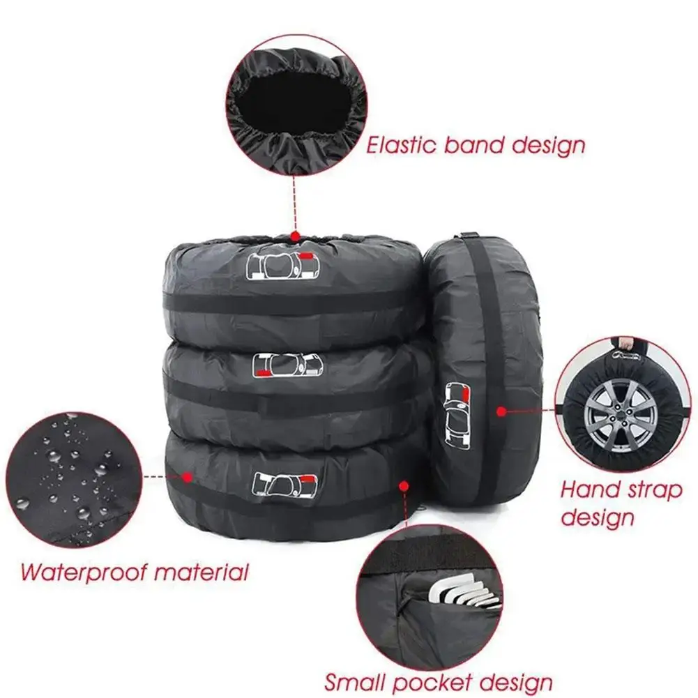 4pcs Universal Car Tire Cover