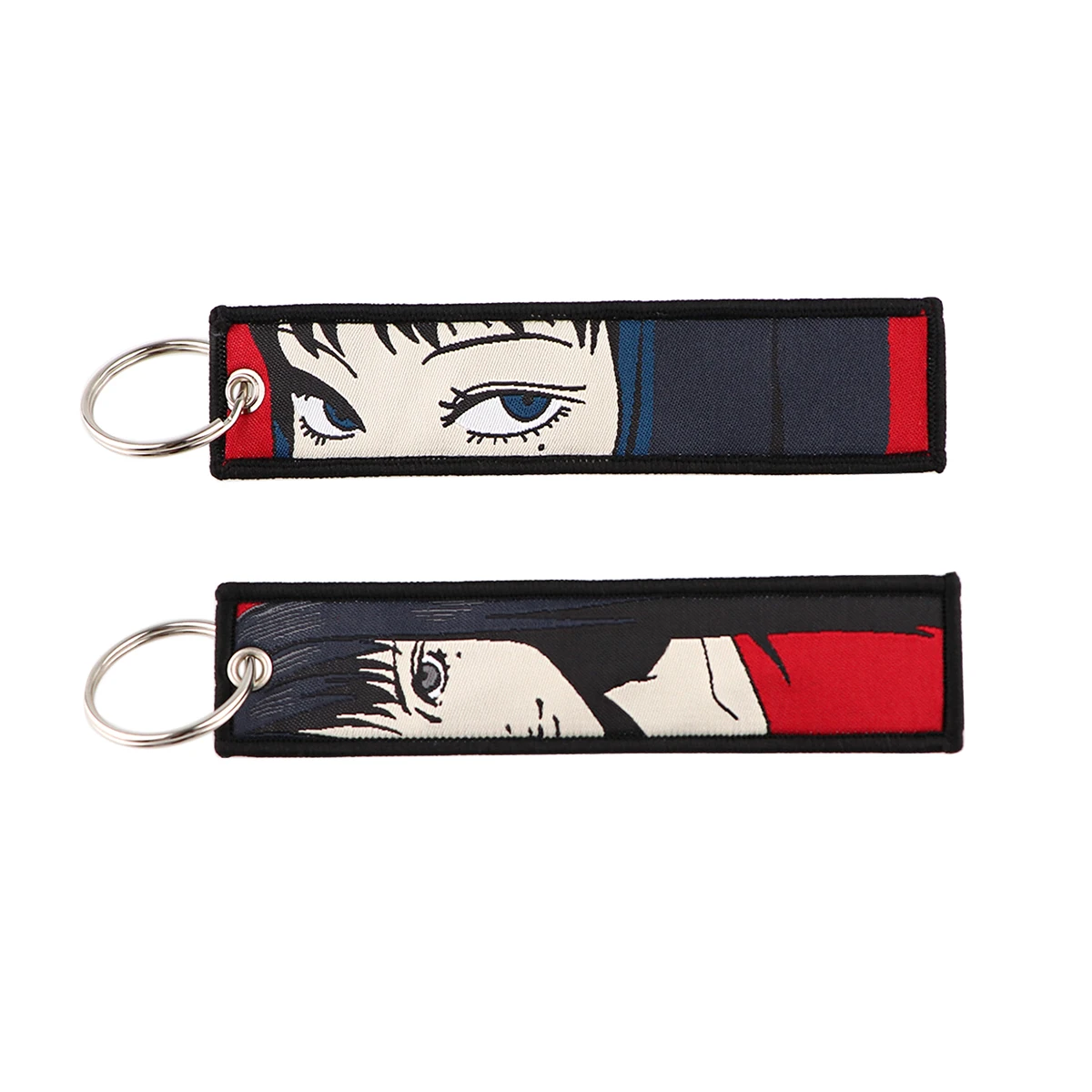 Jujutsu Embroidered Keytag - Itadori Yuji and Sukuna Anime Double Sided  Keychain 