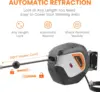 Giraffe Tools Retractable Power Cord Reel, 50ft 12AWG/3C SJT Heavy Duty Extension Cord Storage Reel Wall/Ceiling Mount 2