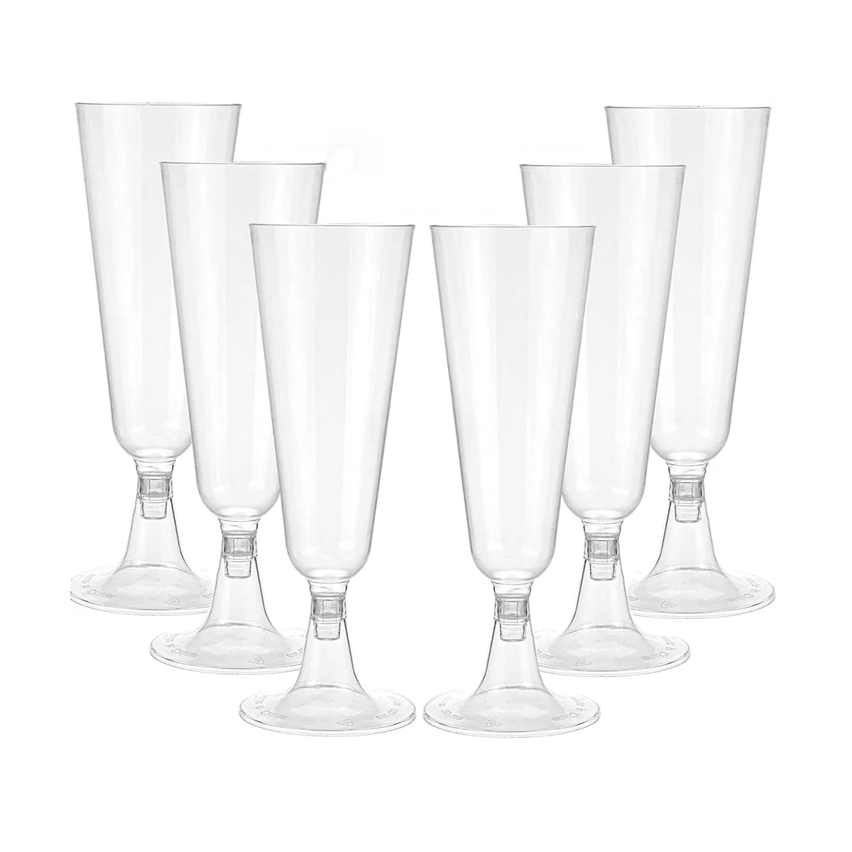 

Champagne , Clear Plastic Champagne Glasses, 120 Pcs Champagne Glasses, Disposable Toasting Glasses